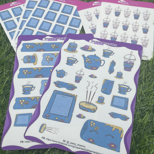 Self-Care Stickers – Teal Tranquility