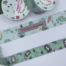 Load image into Gallery viewer, Panda&#39;s Garden - It&#39;s growing season - Washi Tape - 2cm x 5m | Panda in Overalls - Panda&#39;s Garden collection