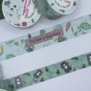 Panda's Garden - It's growing season - Washi Tape - 2cm x 5m | Panda in Overalls - Panda's Garden collection