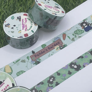 Panda's Garden - It's growing season - Washi Tape - 2cm x 5m | Panda in Overalls - Panda's Garden collection