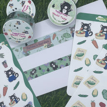 Load image into Gallery viewer, Panda&#39;s Garden - It&#39;s growing season - Washi Tape - 2cm x 5m | Panda in Overalls - Panda&#39;s Garden collection