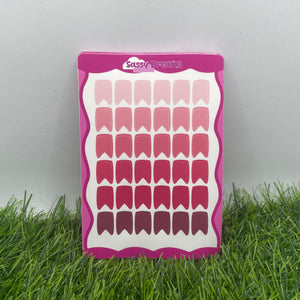 Page flag stickers – various colours