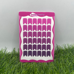 Page flag stickers – various colours