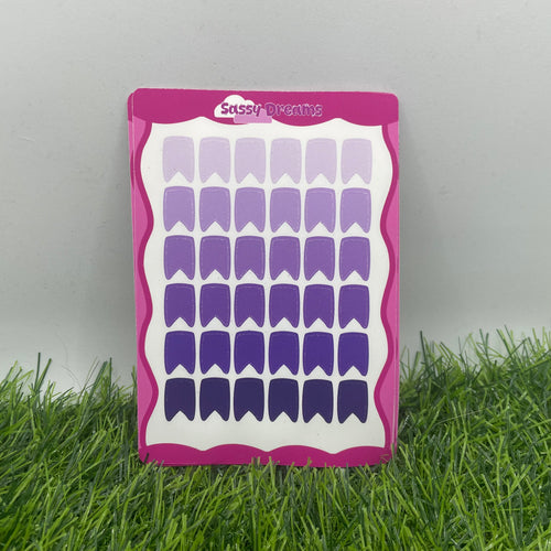Page flag stickers – various colours