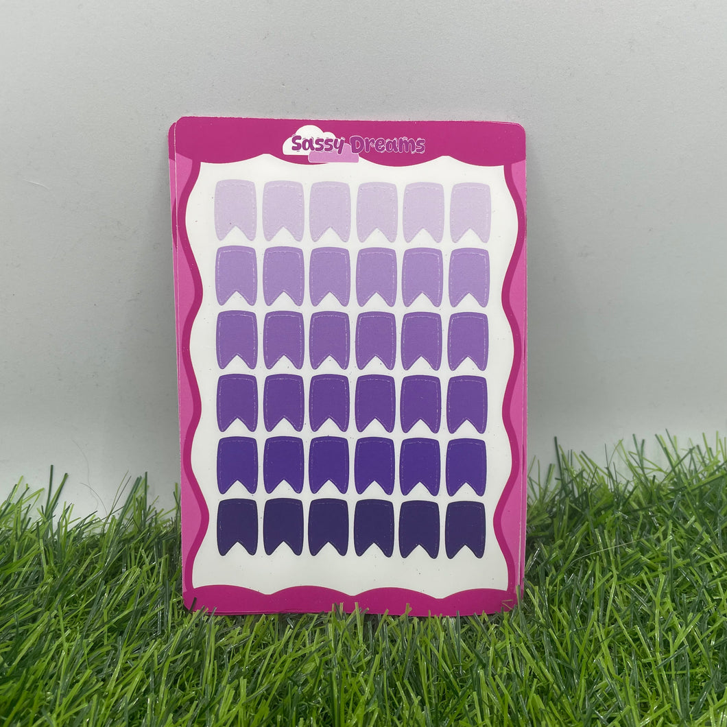 Page flag stickers – various colours