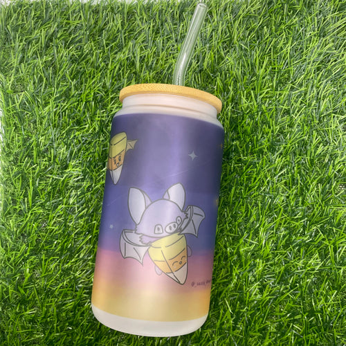 Batty to the rescue - frosted tumbler