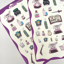 Load image into Gallery viewer, Witchy Bunny Sticker Sheet - Magical Collection