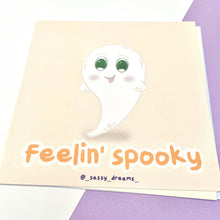 Load image into Gallery viewer, Cute spooky ghost art card, Feelin&#39; spooky - Cute &amp; Spooky Collection