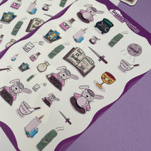 Load image into Gallery viewer, Witchy Bunny Sticker Sheet - Magical Collection