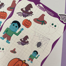 Load image into Gallery viewer, Halloween Sticker Sheet – Spooky &amp; Cute Collection