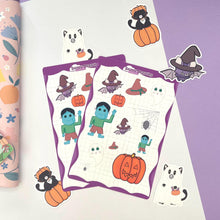 Load image into Gallery viewer, Halloween Sticker Sheet – Spooky &amp; Cute Collection