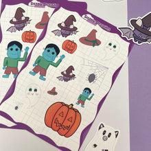 Load image into Gallery viewer, Halloween Sticker Sheet – Spooky &amp; Cute Collection