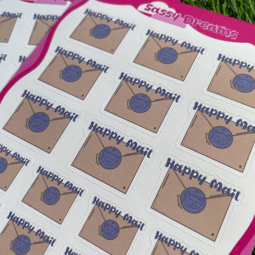 Happy Mail stickers, happy mail, mail stickers, planner stickers, stickers