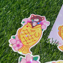 Load image into Gallery viewer, Sakura Sweets Mochi Die Cut Stickers, holo stickers, dango sticker, mochi, taiyaki sticker