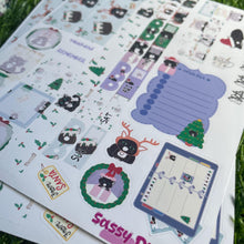 Load image into Gallery viewer, Cozy Catmas Hobonichi Weeks Style sticker kit - Cozy Catmas Collection