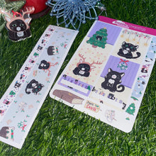 Load image into Gallery viewer, Cozy Catmas Planner Sticker Kit - Festive Fun for Your Planner!