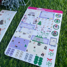 Load image into Gallery viewer, Cozy Catmas Planner Sticker Kit - Festive Fun for Your Planner!