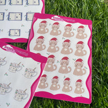 Load image into Gallery viewer, Cozy Catmas Mini Decorative Sticker Sheets - Cozy Catmas collection