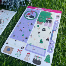 Load image into Gallery viewer, Cozy Catmas Planner Sticker Kit - Festive Fun for Your Planner!