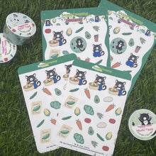 Load image into Gallery viewer, Panda&#39;s Harvest stickers | Vegetables &amp; Harvest Basket Mixed Stickers - Panda&#39;s Garden Collection