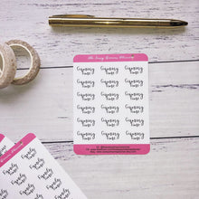 Load image into Gallery viewer, Self care Script stickers, me time, family time , gaming time, offline time, planner stickers