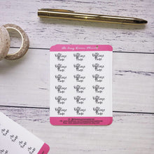 Load image into Gallery viewer, Self care Script stickers, me time, family time , gaming time, offline time, planner stickers