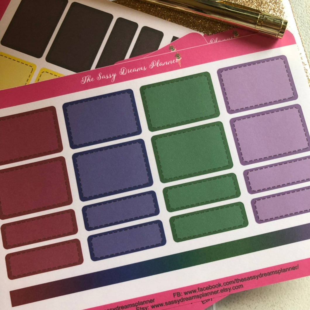 Bright Planner Boxes