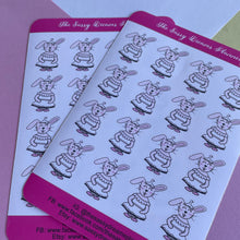Load image into Gallery viewer, Bun Bun: I&#39;m a beautiful swan, bunny stickers, ballet stickers, dance stickers, planner stickers