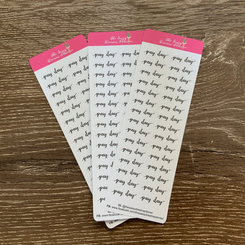 Pay Day mini stickers